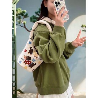 Minh Họa Xô Graffiti Túi Vải Xô Trẻ Em Dễ Thương ins Túi Xách Hoạt Hình Ngộ nghĩnh Siêu Nhẹ Túi Quà Tặng