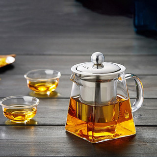 Bình thủy tinh pha trà có lõi lọc inox 304