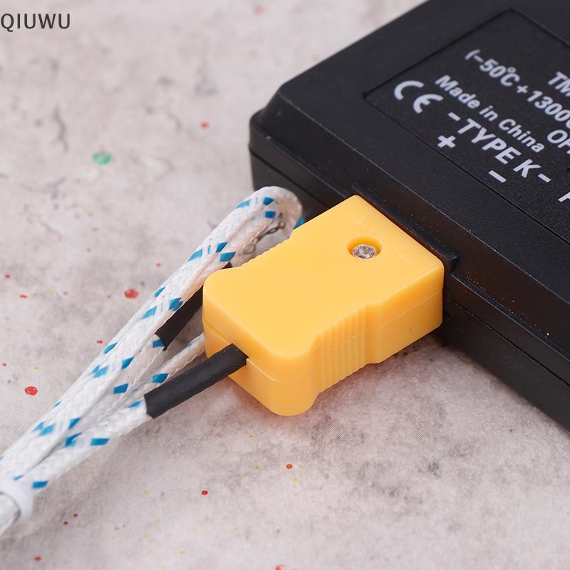 Đồng hồ đo nhiệt độ QIUWU TM-902C (-50C đến 1300C) TM902C Cảm biến nhiệt kế loại K kỹ thuật số + Đầu dò cặp nhiệt điện.