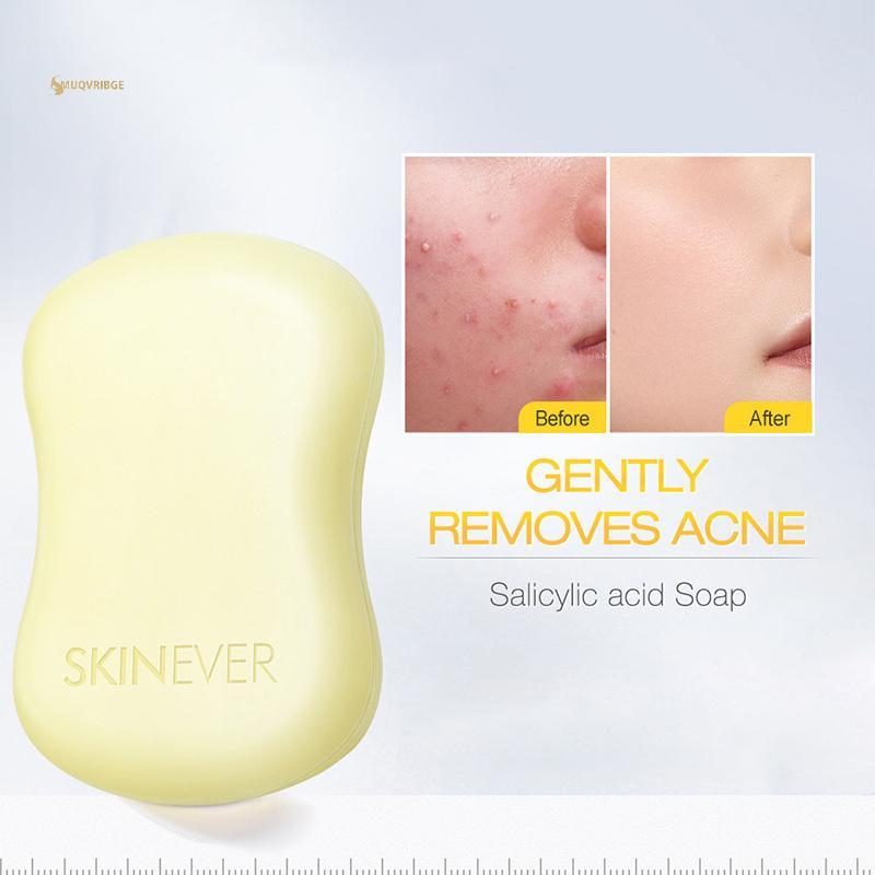 MUQV Salicylic Acid Xà Phòng Mặt Làm Sạch Sâu Da Radiant Cải Thiện Da Luster Thuần Chay Tắm Rửa Mặt Làm Sạch Lỗ Chân Lông Cho Mọi Loại Da n