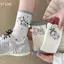 HFSHY Áo sơ mi nữ họa tiết chó đáng yêu xu hướng xuân hè mới nhất, chất liệu cotton mềm mại
