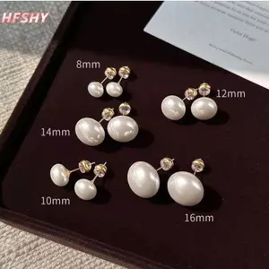 Hộp đựng bông tai ngọc trai thanh lịch, phù hợp thời trang cưới và dự tiệc