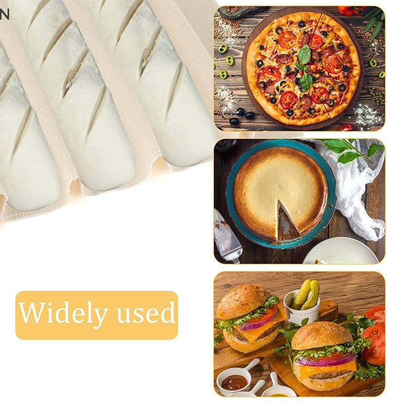 NS Bánh Mì Chống Vải Cho Bánh Mì Nướng Có Thể Tái Sử Dụng Thi Vải Lanh Cho Bột Baguettes Loaves Bánh Ngọt Nhà Bếp Dụng Cụ Làm Bánh Cho Baker NS