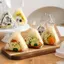 NS 50 Chiếc Hoạt Hình Đáng Yêu Cho Tam Giác Cơm Bóng Paaging Túi Nori Onigiri Sushi Túi Làm Sushi Khuôn Bento Phụ Kiện NS