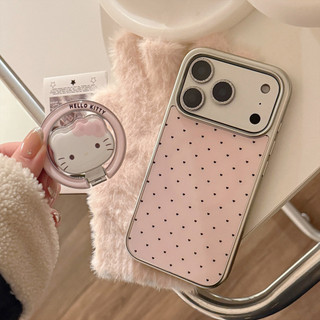 [Sheren] Ốp Điện Thoại Mèo Hồng Thích Hợp Cho i17 16 15 14 13 12 11 pro max Vỏ Bảo Vệ Chống Sốc