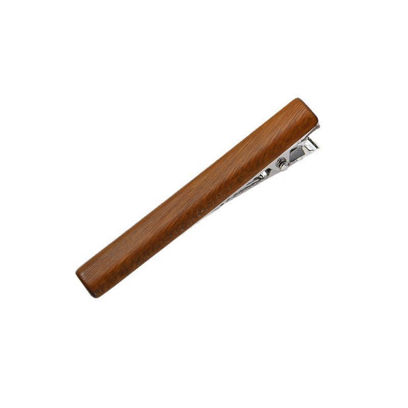 Handmade Phong Cách Trơn Mũ Bằng Gỗ Hình Chữ Nhật Nhỏ Kẹp Tóc Ebony Mỏ Vịt Kẹp