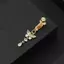 Bụng giả bướm sụn bông tai kẹp body piercing - Mina - Trang sức thời trang