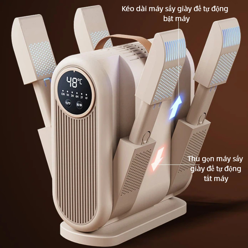 Máy Sấy Giày UV Diệt Khuẩn,Sấy Nhanh 48°C, Tiết Kiệm Điện, Khử Mùi Hiệu Quả - Dùng Gia Đình