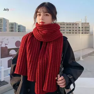 Khăn quàng cổ dệt kim phong cách Hàn Quốc, phù hợp nam giới và unisex,ấm áp mùa thu đông - quà tặng lý tưởng