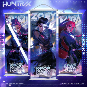 KPop Demon Hunters Anime Xung Quanh Lumi à Raz ó I Treo Tranh Trang Trí Poster Cuộn Vải Tranh Quà Tặng Sinh Nhật gift