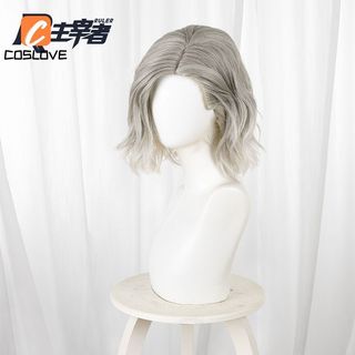 Tóc giả cosplay màu trắng xoăn dành cho nhân vật Grace trong trò chơi Resident Evil Requiem