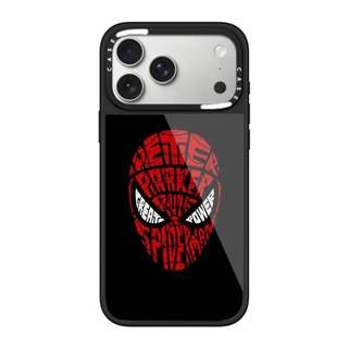 CASECASE X Người Nhện Ốp Lưng Kính Hút Từ Tính Chống Trầy Xước Cho IPhone 17 Air 16 15 14 Pro Max Plus Ốp Lưng Cứng Có Hộp Khắc logo
