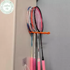 PUSKY Treo Tường Raet Giá Đỡ Tennis Raet Giá Đỡ Cầu Lông Raet Giá Đỡ Sóng Tường Móc Bảo Quản Giữ Nhiều Vợt Ra VN