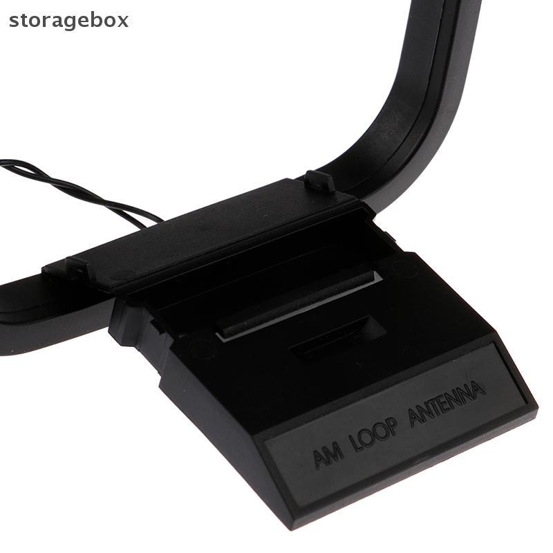 [Hộp lưu trữ] Ăng-ten kết nối Mini HiFi AM / FM Loop trong nhà Bộ thu âm thanh kỹ thuật số tại nhà Đẹp