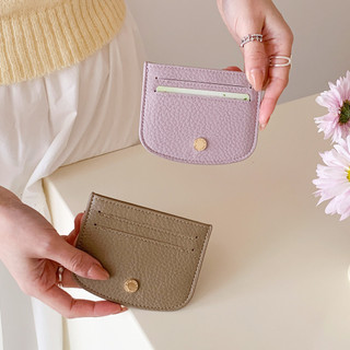 Da PU Mini Phong Cách Ngắn Ví Nữ Nhiều Thẻ Hộp Đựng Tiền Xu Di Động