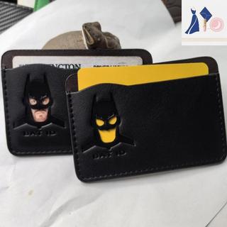 [BB] Hộp đựng thẻ ngắn nhân vật Batman ID Hero Squad Hộp đựng thẻ ngắn Mặt nạ siêu anh hùng được cá nhân hóa Quà tặng ví [VN]