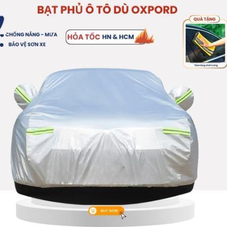 Bạt Phủ ô tô che nắng 3 lớp tặng kèm 1 khăn lau xe và 2 viên sủi rửa kính