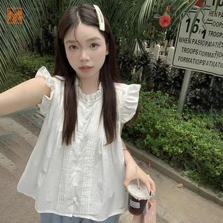 Áo sơ mi nữ tay ngắn nhẹ nhàng kiểu Pháp, phù hợp mặc mùa hè