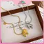 Dây chuyền hình ngựa Pony với hạt ngọc trai và kim loại - Phụ kiện thời trang cao cấp