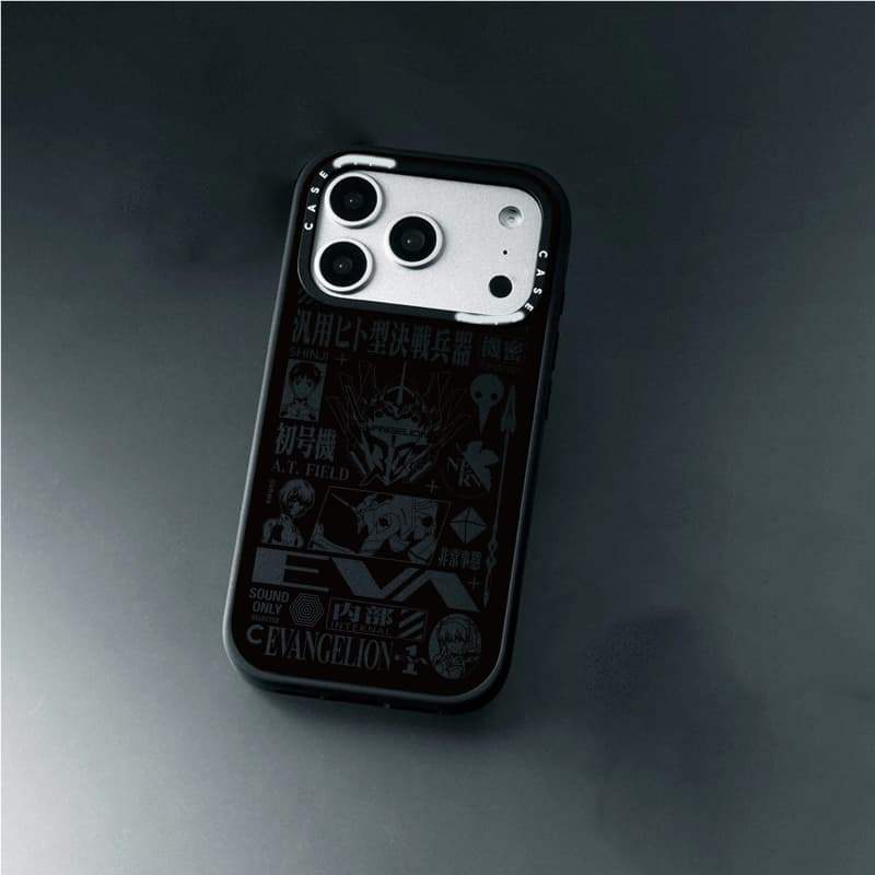 CASECASE X Evangelion Mẫu Kỷ Niệm Ốp Lưng Máy Ảnh Màu Trắng Vòng Phiên Bản Mờ Đen Cứng Hút Từ Tính Tác Động Dành Cho Apple IPhone 13 14 15 16 17 Pro Max Air Plus Có Hộp