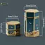 PlumHOUSE Sáng Tạo Lục Giác Trà Thiếc Can Trung Quốc Thiếc Thiếc Trà Bảo Quản Nhỏ Kín Hộp Trà Di Động Rỗng Lon Bộ Trà Phụ Kiện VN