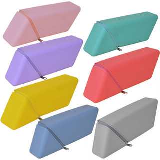 Máy Tính Để Bàn Silicon Sử Dụng Kép Học Sinh Đơn Giản Hộp Đựng Kim Cương Dây Kéo Loại Silicon Văn Phòng Phẩm Túi Bảo Quản Văn Phòng Phẩm Hộp Đựng Bút Chì 0313