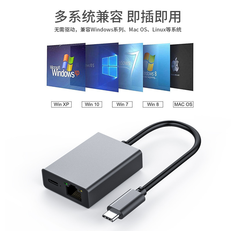 ✅ ổn định ✅ usb sang lan Cổng Ethernet Kết nối bên ngoài Bộ chuyển đổi Trong Kho Phụ kiện mạng bền ✌Cổng mạng Gigabit nhanh PD100W Bộ nguồn sạc nhanh Giao diện Android type-c Bộ chuyển đổi cáp điện thoại di động Kết nối Mega Máy tính bảng băng thông rộng