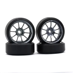 Lốp xe trôi bằng nhựa cứng 1,5 độ Vành bánh xe kim loại cho Wltoys 284131 Phụ tùng nâng cấp xe RC K969 K989 Kyosho Mini-Z 1 / 28 ﻿