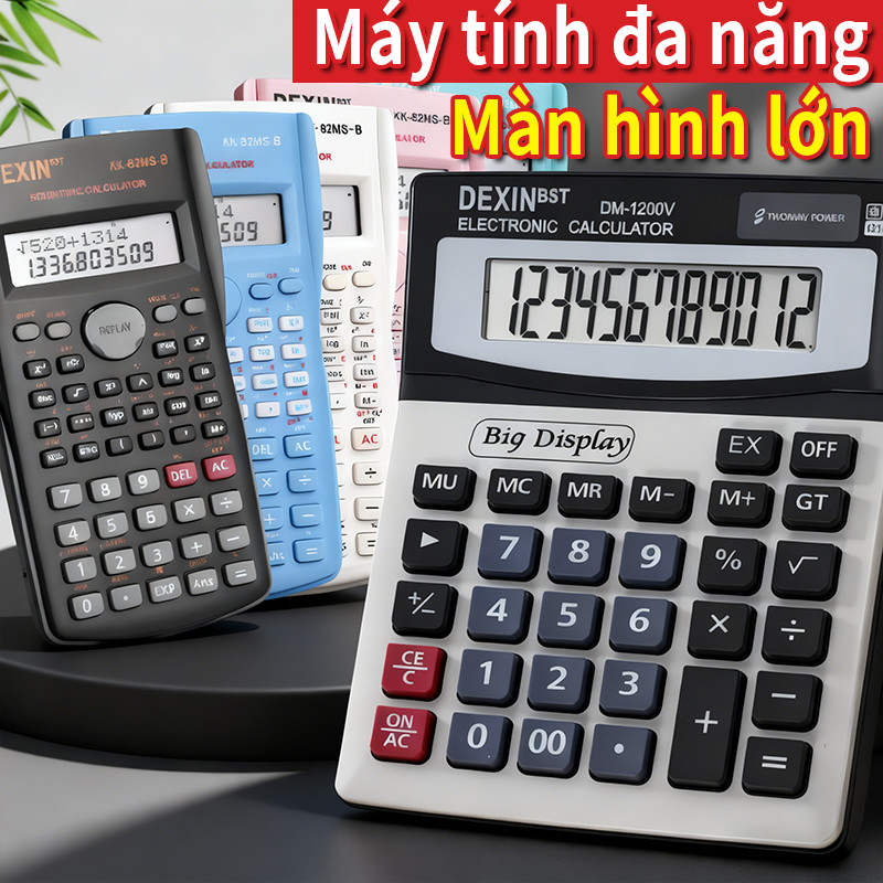 Máy tính cầm tay — Nút bấm lớn, thao tác nhanh chóng, phù hợp với nhân viên kế toán văn phòng