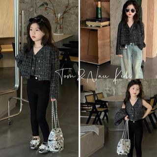 G1-[tomnaukids] Áo Ghi lê + Áo Vest (bán lẻ) cho bé gái size từ 8-30Kg