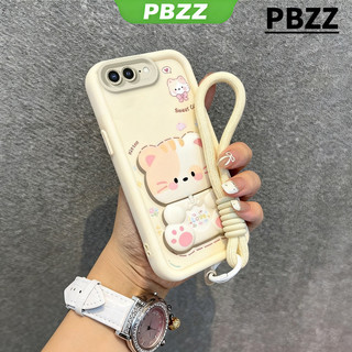 Ốp Lưng PBZZ Cho iphone 7 5s 5 6 8 6s plus 6P 7P 8P se 2 ipnone se Vỏ Điện Thoại Vỏ Mềm Thiết Kế Mới Thẩm Mỹ Gương Trang Điểm Mèo Dễ Thương Có Giá Đỡ & Dây Buộc Cho Bé Trai Đen JTDMZ