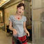 Áo Thun Nữ Chấm Bi Tay Ngắn Kiểu Cổ Búp Bê Dễ Thương A514882233