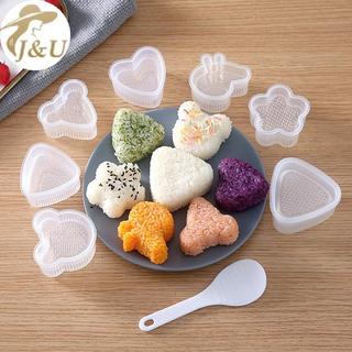 JU 6/7 cái khuôn sushi hình hoạt hình cho cơm bóng và nori - DIY bento tiện lợi