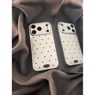 Chấm bi đen đơn giản phong cách Hàn Quốc Thích hợp cho iPhone17PROMAX Vỏ điện thoại 16pro / 15 / 14 / 13 / 1226.3.16