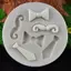 QIUWU Silicone Râu ria mép Nơ Dây Fondant Khuôn Bánh Sugarcraft Khuôn Socola .