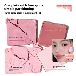 Đĩa Blusher Judydoll Đĩa Tất Cả Trong Một Dễ Dàng Tô Màu Kết Cấu Bột Mịn Nhiều Màu Phù Hợp Với Đĩa Blusher Di Động Trang Điểm Mặt