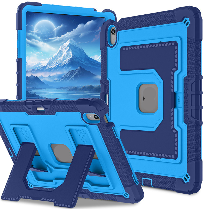 Vỏ Cứng 3 Trong 1 Tương Thích Với iPad Air 4 5 6 7 10.9 "Air M2 M3 M4 11" 13 "2024 2025 2026 Bảo Vệ Toàn Diện Chân Đế Dây Đeo Khe Cắm Bút Chì