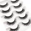 FAVORITEGOODS Lông mi giả, Lông mi giả lông chồn thủ công, Lông mi giả không tàn nhẫn 15mm Wispy Fluffy Messy Volume Lông mi giả nữ