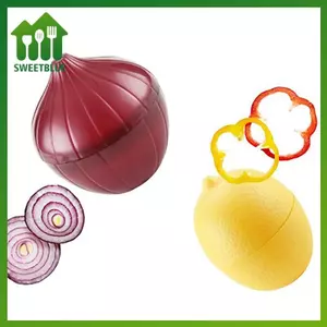 SWEET Sáng Tạo Nhà Bếp Tủ Lạnh Rau Quả Giòn Hộp Đựng Hành Tỏi Xanh Tiêu Chanh Tươi Hộp Bảo Quản n