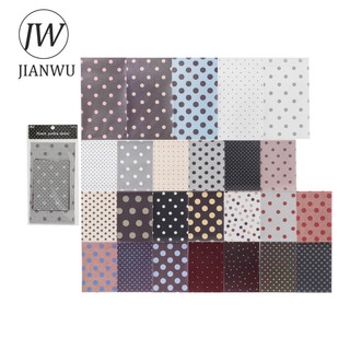 JIANWU Sóng Điểm Phòng Thí Nghiệm Series Vintage Chấm Bi Phong Cảnh Cắt Băng Chất Liệu Giấy Sáng Tạo Rác Tạp Chí Văn Phòng Phẩm