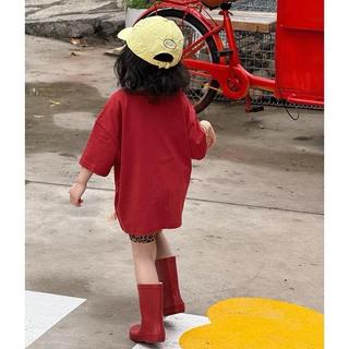 S183-[tomnaukids] Set áo thun ĐỎ phối quần leggin beo cho bé gái size từ 9-40Kg