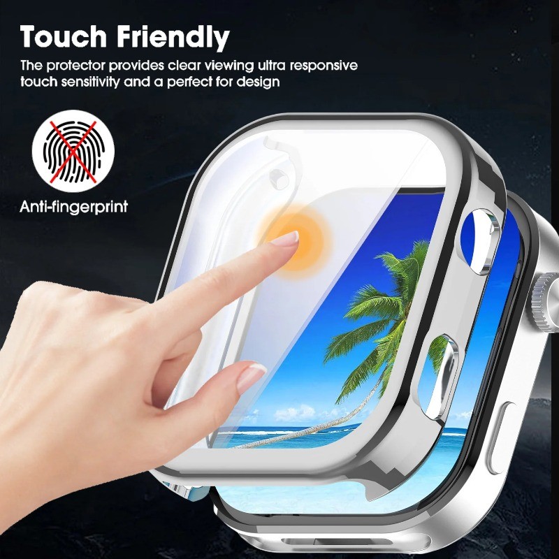 Ốp Bảo Vệ Màn Hình Cho redmi watch6 Vỏ Mạ TPU Mềm + Phim Full Trong Suốt Bảo Vệ Cho Redmi Watch 6 Ốp Lưng Vỏ Mềm