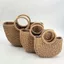 Túi xách dệt ống hút GUSTAVA, Túi đi biển dệt bằng tay rỗng, Ví thời trang Boho đeo chéo nửa mặt trăng Vai Tote lớn Túi dệt tay đi biển kỳ nghỉ