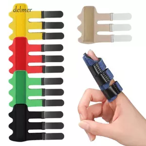 DELMER Đai cố định ngón tay có thể điều chỉnh, Nẹp tay Máy duỗi ngón tay Kích hoạt Nẹp ngón tay, Nẹp khớp ngón tay bền có thể điều chỉnh Tấm bảo vệ hỗ trợ nẹp ngón tay linh hoạt có thể điều chỉnh bền bỉ