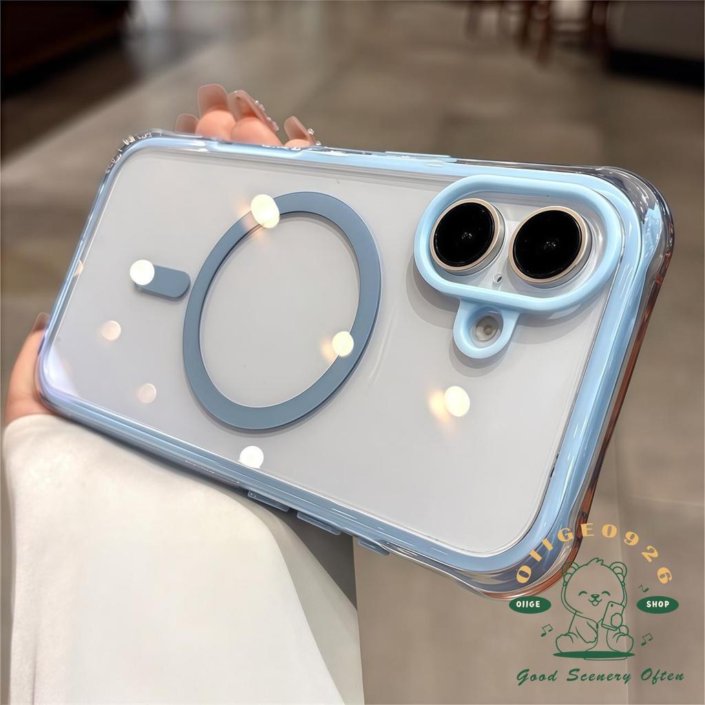 【 Ốp lưng iPhone17 】 Túi bốn góc chống rơi màu vỏ từ tính Vỏ điện thoại iphone17 Pro Max 16 cho vỏ iPhone Vỏ mềm silicon TPU chống sốc
