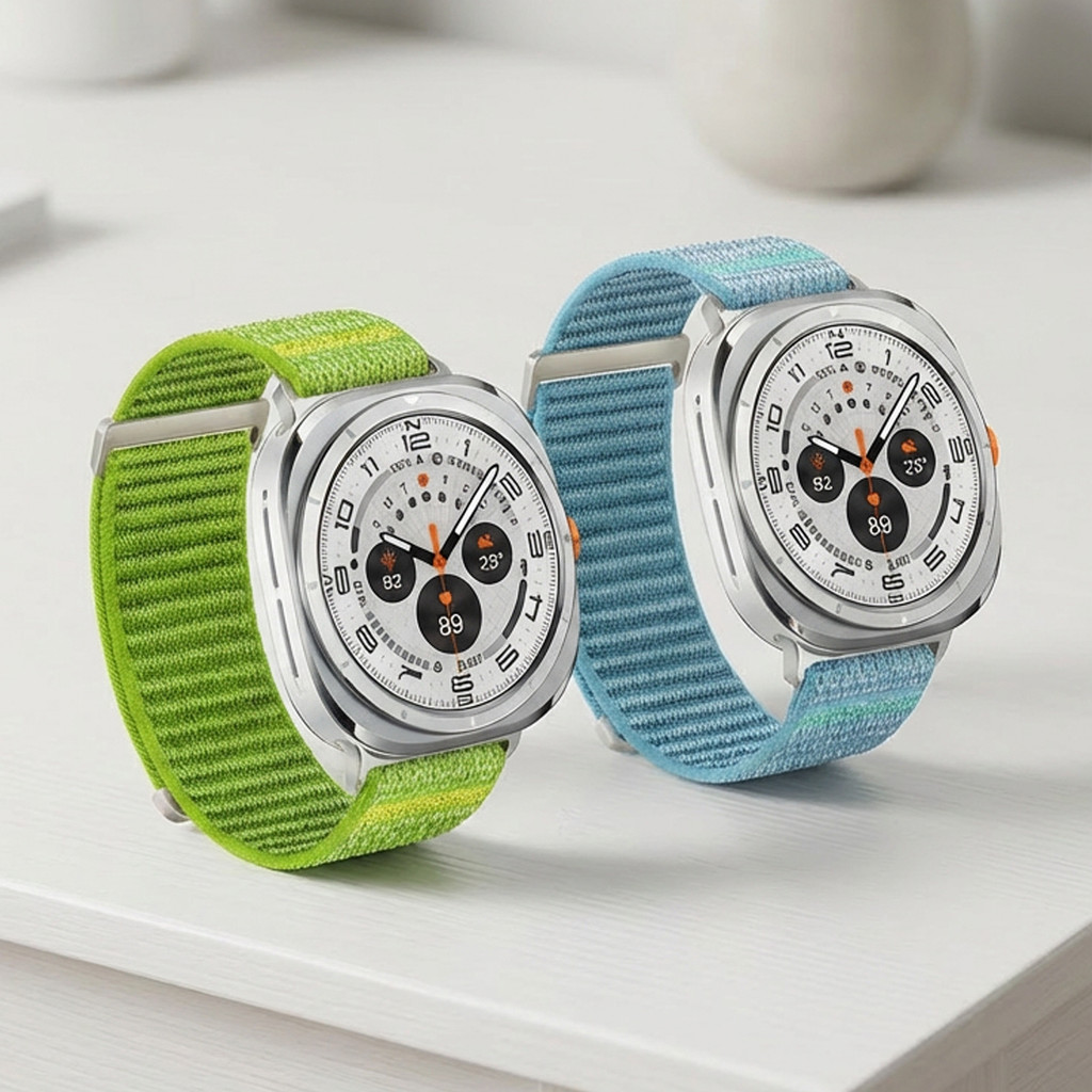 Dây đeo vòng Nylon cho vòng tay họa tiết hai phần Samsung Galaxy Watch Ultra 2025