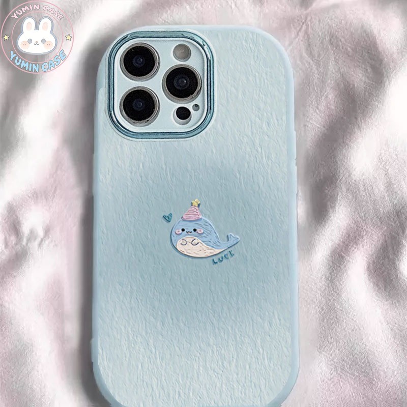 Ốp lưng iPhone Cá voi xanh cho 17 16 15 14 13 12 11Pro Max XR XS Max 7 8 Plus silicon TPU mềm Bao dađiện thoại