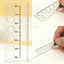 2 / 5 Chiếc Trong Suốt Mini Acrylic Thước Dễ Thương Di Động Bỏ Túi Thước Với Sóng Edge Sinh Viên Vẽ Dụng Cụ