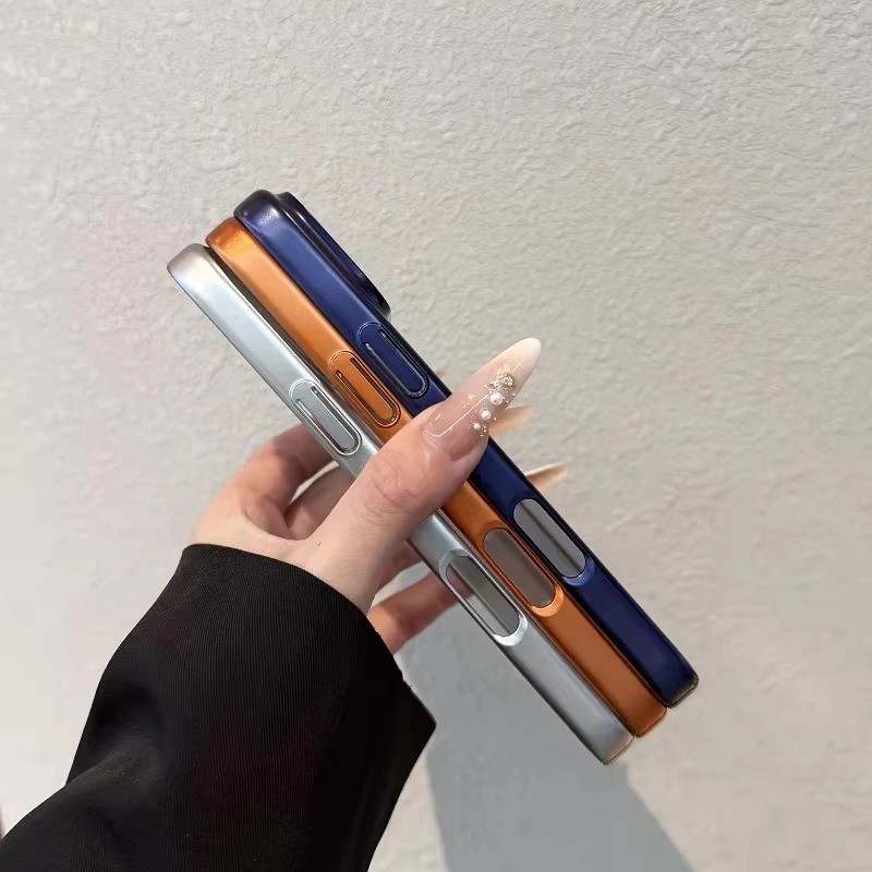 Slim Matte Acrylic Clear PC Mạ Ốp Lưng Cho Samsung Galaxy S26 S25 Ultra S24 S23 FE Plus 5G Trong Suốt Siêu Mỏng