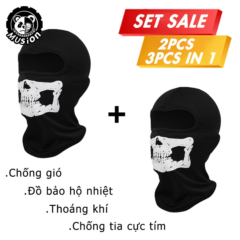 Mũi lọc gió khẩu trang Balaclava thoáng khí có lỗ dành cho kính, bảo vệ khỏi tia cực tím khi đi xe đạp và trượt tuyết